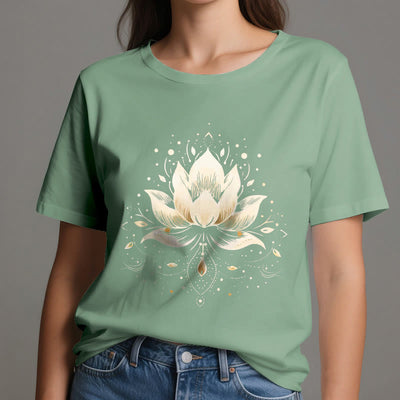 Olivenorma Blühender Lotus T-Shirt aus reiner Baumwolle - image 19