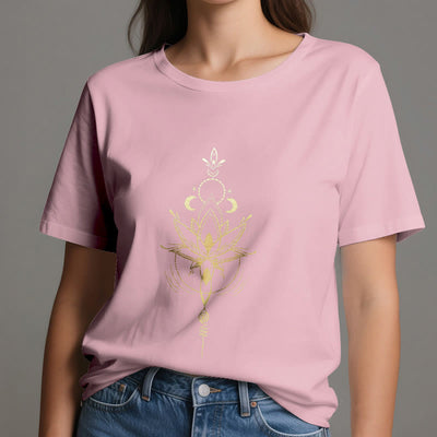 Olivenorma Mondphasen-Lotus-Schutz-Baumwoll-T-Shirt - image 17