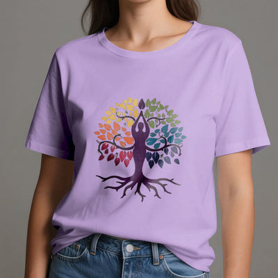 Olivenorma Yoga Baum Spirituelles Baumwoll-T-Shirt - image 17