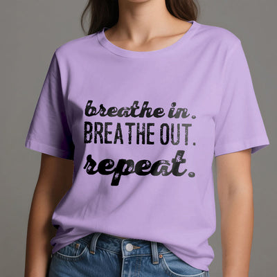 Olivenorma -Shirt "Breathe In, Breathe Out" Meditation Spirituelles T-Shirt - image 17