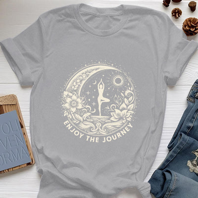 Olivenorma "GENIESSEN SIE DIE REISE" Yoga Spirituelles T-Shirt - Grau - 2XL - image 10