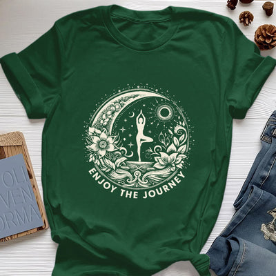 Olivenorma "GENIESSEN SIE DIE REISE" Yoga Spirituelles T-Shirt - Dunkelgrün - 2XL - image 20