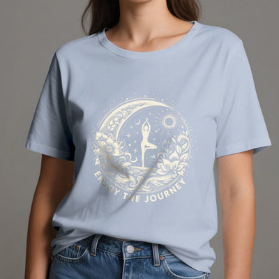 Olivenorma "GENIESSEN SIE DIE REISE" Yoga Spirituelles T-Shirt - image 15