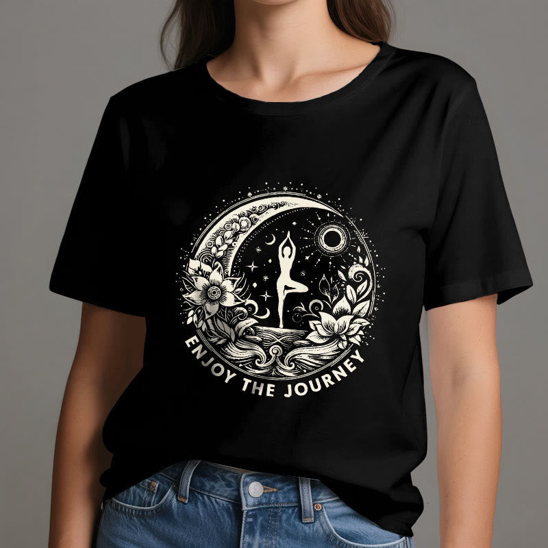 Olivenorma "GENIESSEN SIE DIE REISE" Yoga Spirituelles T-Shirt - image 9