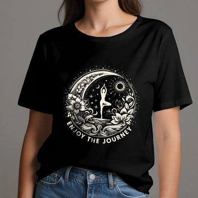 Olivenorma "GENIESSEN SIE DIE REISE" Yoga Spirituelles T-Shirt - image 9