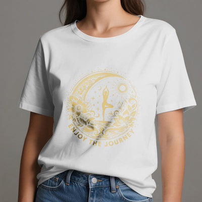 Olivenorma "GENIESSEN SIE DIE REISE" Yoga Spirituelles T-Shirt - image 7