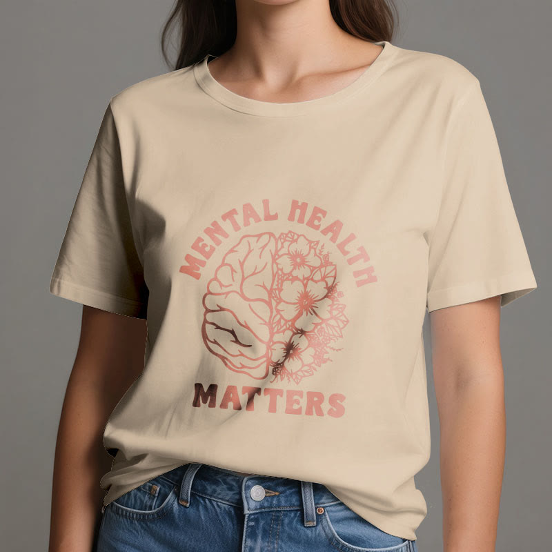 Olivenorma „MENTAL HEALTH MATTERS“ Inspirierendes Baumwoll-T-Shirt - image 13