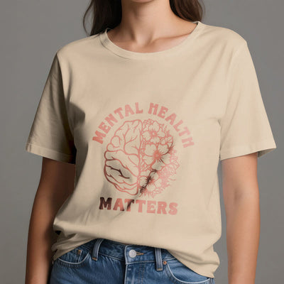 Olivenorma „MENTAL HEALTH MATTERS“ Inspirierendes Baumwoll-T-Shirt - image 13