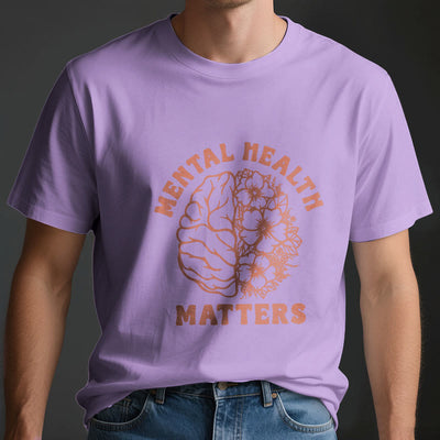 Olivenorma „MENTAL HEALTH MATTERS“ Inspirierendes Baumwoll-T-Shirt - image 4