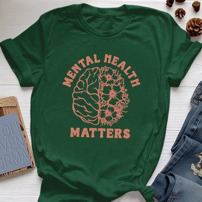 Olivenorma „MENTAL HEALTH MATTERS“ Inspirierendes Baumwoll-T-Shirt - Dunkelgrün - 2XL - image 20