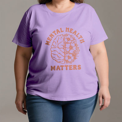 Olivenorma „MENTAL HEALTH MATTERS“ Inspirierendes Baumwoll-T-Shirt - image 3