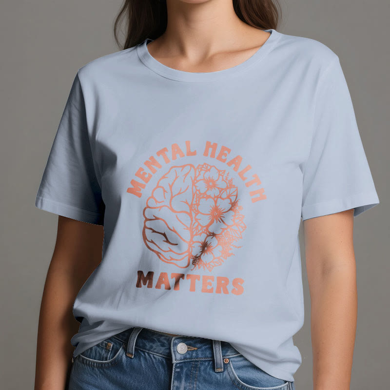 Olivenorma „MENTAL HEALTH MATTERS“ Inspirierendes Baumwoll-T-Shirt - image 15