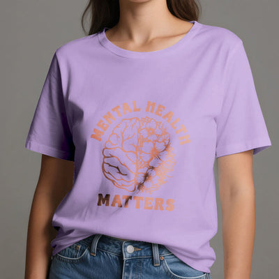 Olivenorma „MENTAL HEALTH MATTERS“ Inspirierendes Baumwoll-T-Shirt - image 2