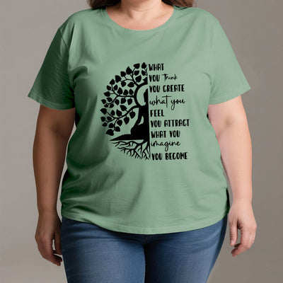 Olivenorma Baum des Lebens Yoga Meditation Baumwoll-T-Shirt - image 3