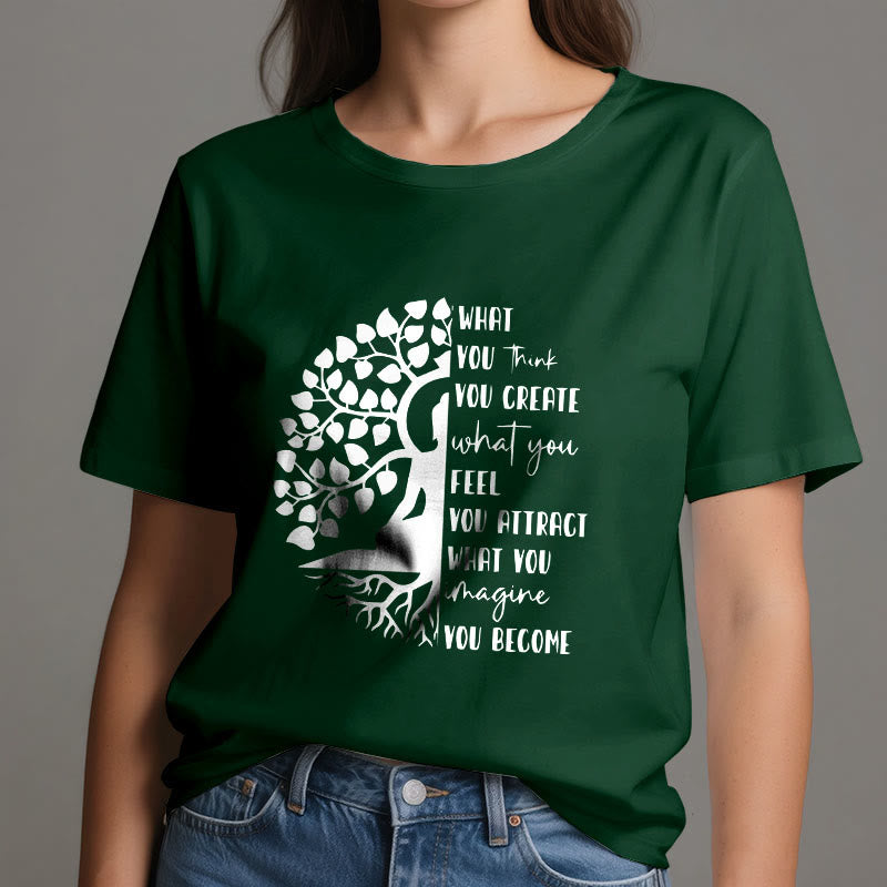 Olivenorma Baum des Lebens Yoga Meditation Baumwoll-T-Shirt - image 21