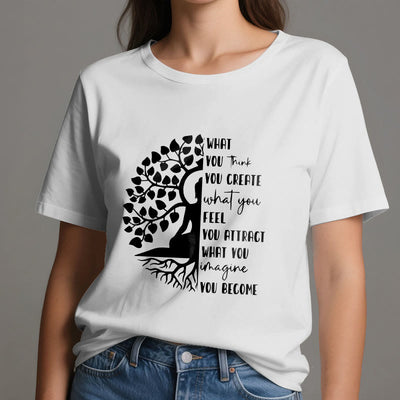 Olivenorma Baum des Lebens Yoga Meditation Baumwoll-T-Shirt - image 7