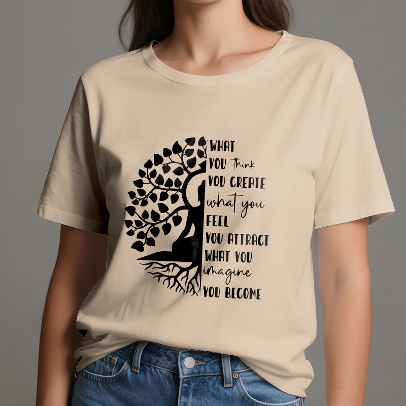 Olivenorma Baum des Lebens Yoga Meditation Baumwoll-T-Shirt - image 13