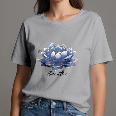 Olivenorma "BREATHE" Lotus Yoga Bekleidung Spirituelles T-Shirt - image 11