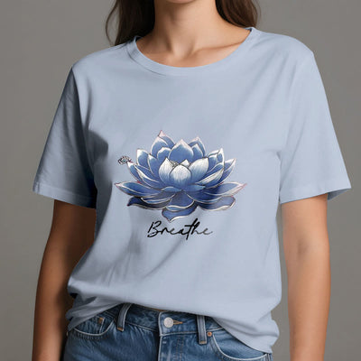 Olivenorma "BREATHE" Lotus Yoga Bekleidung Spirituelles T-Shirt - image 13