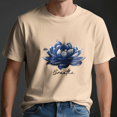 Olivenorma "BREATHE" Lotus Yoga Bekleidung Spirituelles T-Shirt - image 4