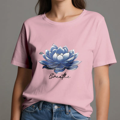 Olivenorma "BREATHE" Lotus Yoga Bekleidung Spirituelles T-Shirt - image 15