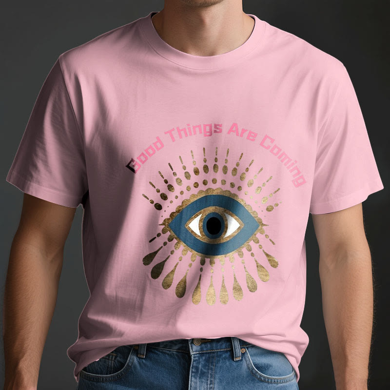 Olivenorma T-Shirt mit Aufschrift „Good Things Are Coming“ - image 4