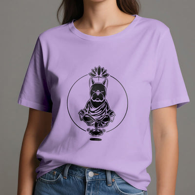 Olivenorma Zen Meditation Französische Bulldogge Lotus T-Shirt