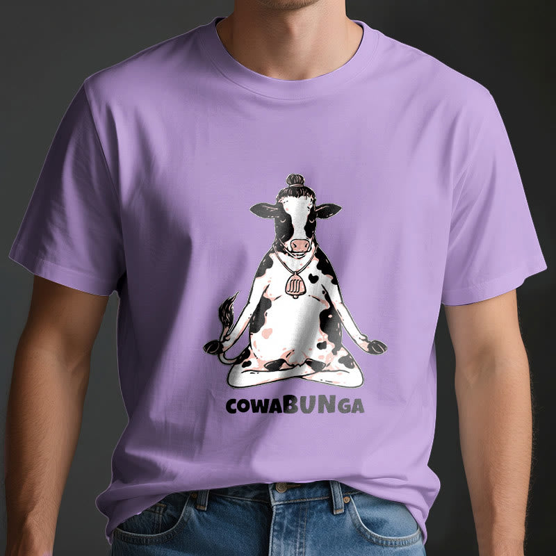 Olivenorma "Cowabunga" Yoga Kuh T-Shirt