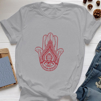 Olivenorma Weiches Hamsa-Baumwoll-T-Shirt