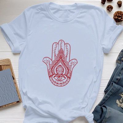 Olivenorma Weiches Hamsa-Baumwoll-T-Shirt