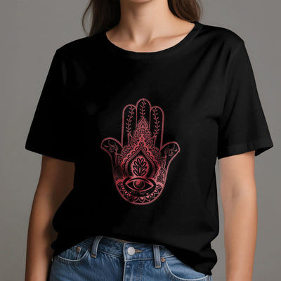 Olivenorma Weiches Hamsa-Baumwoll-T-Shirt