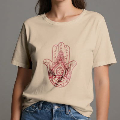 Olivenorma Weiches Hamsa-Baumwoll-T-Shirt
