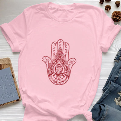 Olivenorma Weiches Hamsa-Baumwoll-T-Shirt