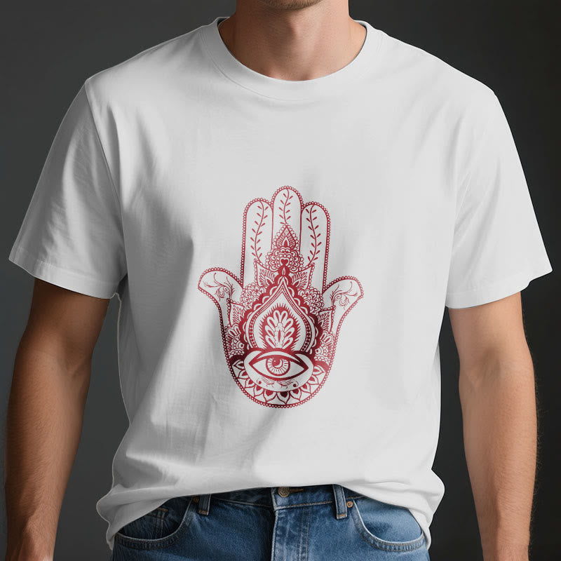 Olivenorma Weiches Hamsa-Baumwoll-T-Shirt