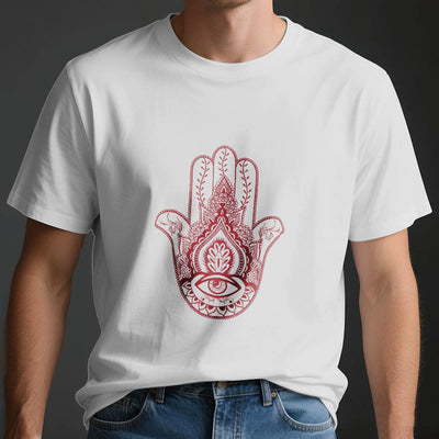 Olivenorma Weiches Hamsa-Baumwoll-T-Shirt