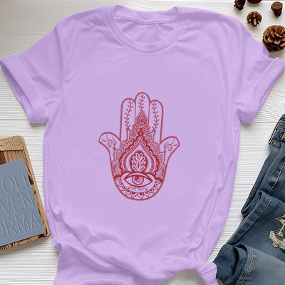 Olivenorma Weiches Hamsa-Baumwoll-T-Shirt
