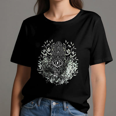 Olivenorma Hand der Fatima Hamsa Yoga Meditation T-Shirt