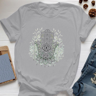 Olivenorma Hand der Fatima Hamsa Yoga Meditation T-Shirt