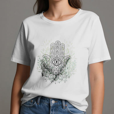 Olivenorma Hand der Fatima Hamsa Yoga Meditation T-Shirt
