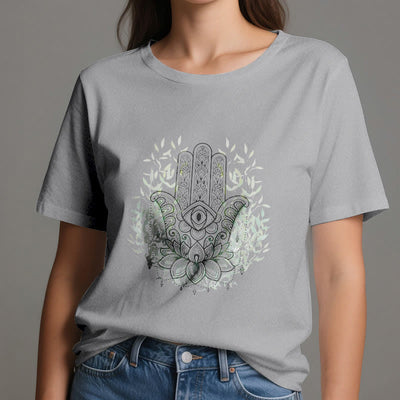 Olivenorma Hand der Fatima Hamsa Yoga Meditation T-Shirt