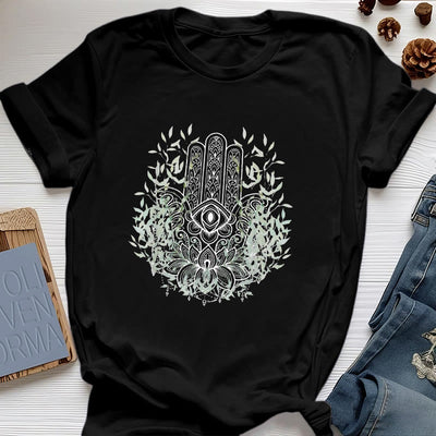 Olivenorma Hand der Fatima Hamsa Yoga Meditation T-Shirt