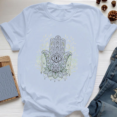 Olivenorma Hand der Fatima Hamsa Yoga Meditation T-Shirt