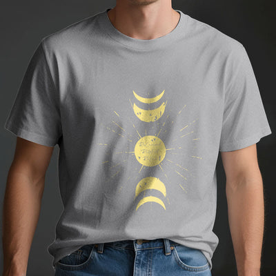 Olivenorma Mondphasen Yoga Baumwoll-T-Shirt