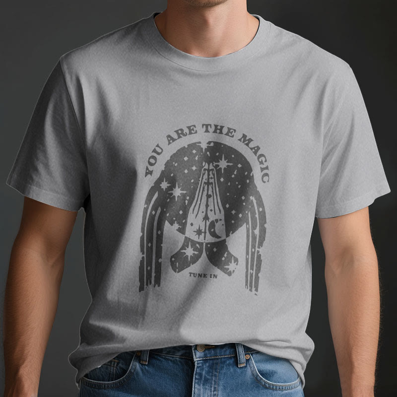 Olivenorma Yoga Boxy T-Shirt "Tune in You Are The Mageic"
