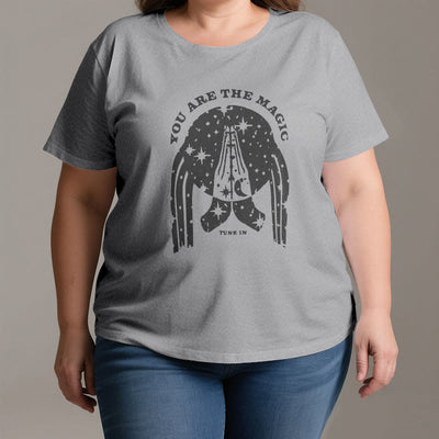 Olivenorma Yoga Boxy T-Shirt "Tune in You Are The Mageic"