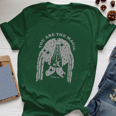 Olivenorma Yoga Boxy T-Shirt "Tune in You Are The Mageic"