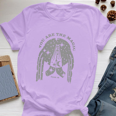 Olivenorma Yoga Boxy T-Shirt "Tune in You Are The Mageic"