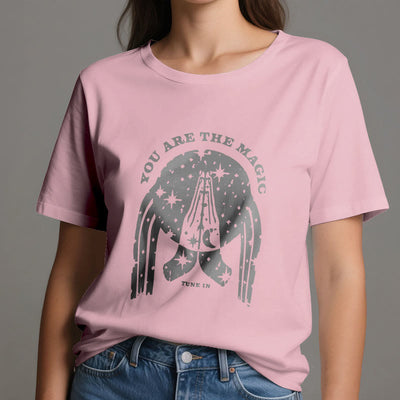 Olivenorma Yoga Boxy T-Shirt "Tune in You Are The Mageic"