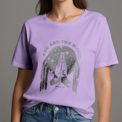 Olivenorma Yoga Boxy T-Shirt "Tune in You Are The Mageic"