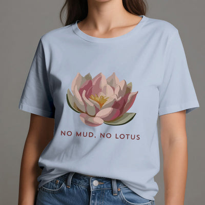 Olivenorma "KEIN SCHLAMM, KEIN LOTUS" Yoga-T-Shirt aus Baumwolle - image 13